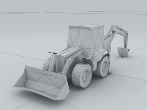 vehicle - excavator 04 3D Model