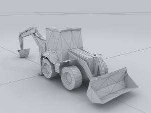 vehicle - excavator 04 3D मॉडल