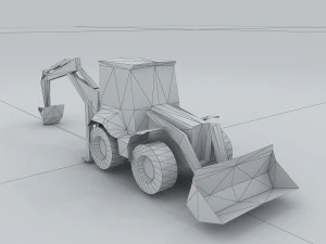 vehicle - excavator 04 3D Model
