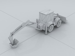 vehicle - excavator 04 3D मॉडल