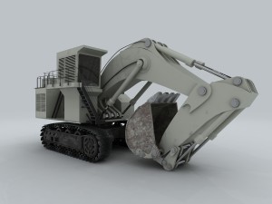 vehicle - excavator 06 3D Model