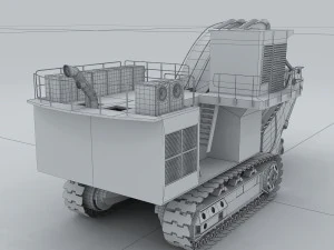 vehicle - excavator 06 3D Model
