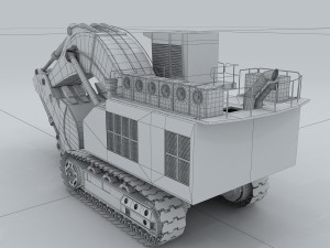 vehicle - excavator 06 3D Model