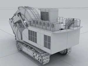 vehicle - excavator 06 3D Model