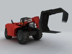 vehicle - grab straw machine 3D Model