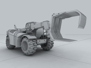 vehicle - grab straw machine Modelo 3D