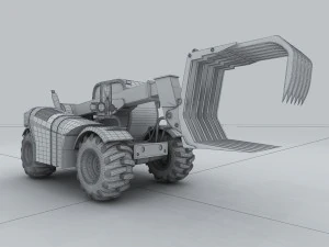 vehicle - grab straw machine 3D Model