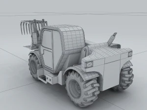 vehicle - grab straw machine 3D Model