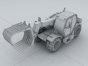 vehicle - grab straw machine Modelo 3D