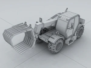 vehicle - grab straw machine 3D Model