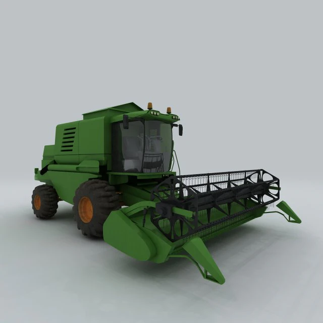 vehicle - harvester 3D Model .c4d .max .obj .3ds .fbx .stl .blend 