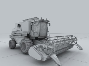 vehicle - harvester 3D 模型