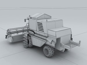 vehicle - harvester 3D 模型