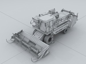 vehicle - harvester 01 3Dモデル