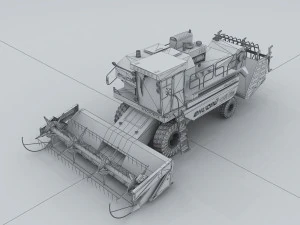 vehicle - harvester 01 3D Model