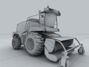 vehicle - harvester 03 3D Model