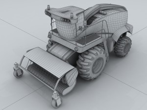 vehicle - harvester 03 3D Model