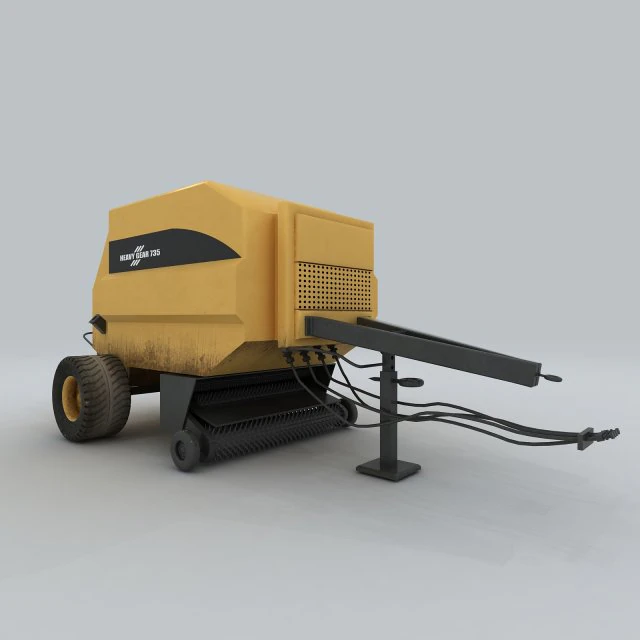 vehicle - harvester 04 3D Model .c4d .max .obj .3ds .fbx .stl .blend