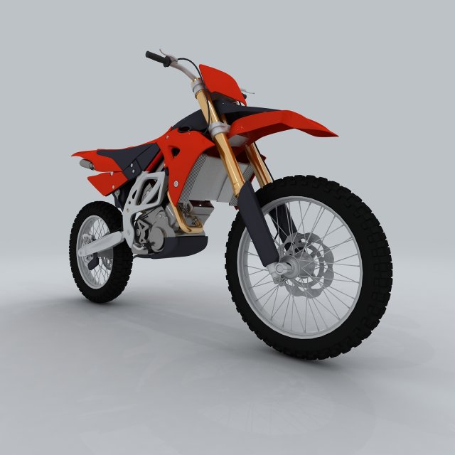vehicle - motocross 22 3D Model .c4d .max .obj .3ds .fbx .stl .blend 