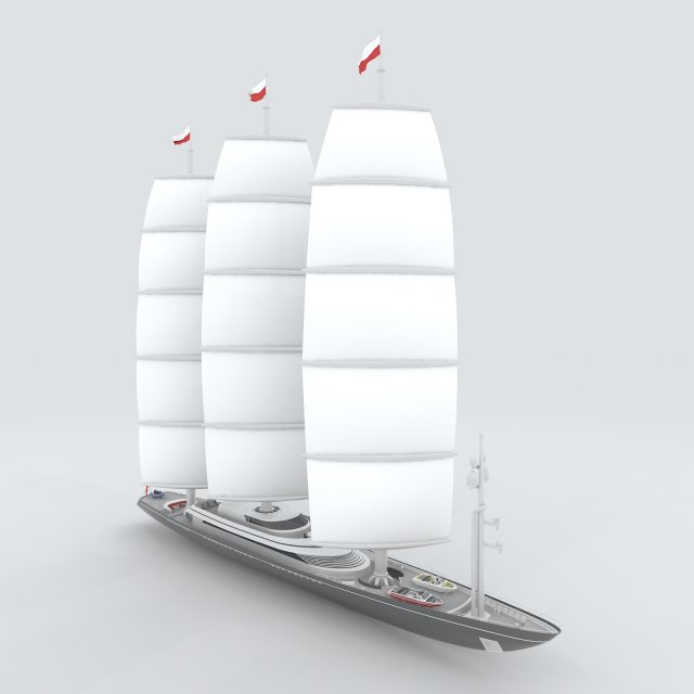 vehicle - sailing 06 3D Model .c4d .max .obj .3ds .fbx .stl .blend 