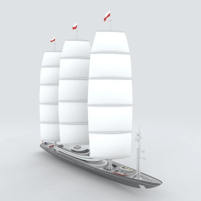 vehicle - sailing 06 3D Model .c4d .max .obj .3ds .fbx .stl .blend 
