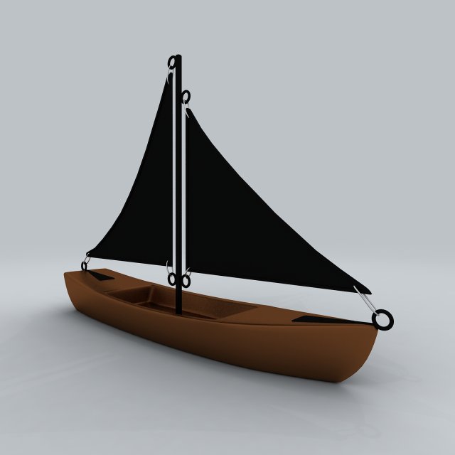 vehicle - sailing 07 3D Model .c4d .max .obj .3ds .fbx .stl .blend 