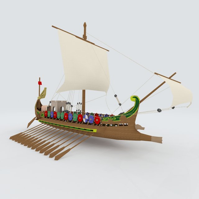vehicle - sailing 10 3D Model .c4d .max .obj .3ds .fbx .stl .blend 