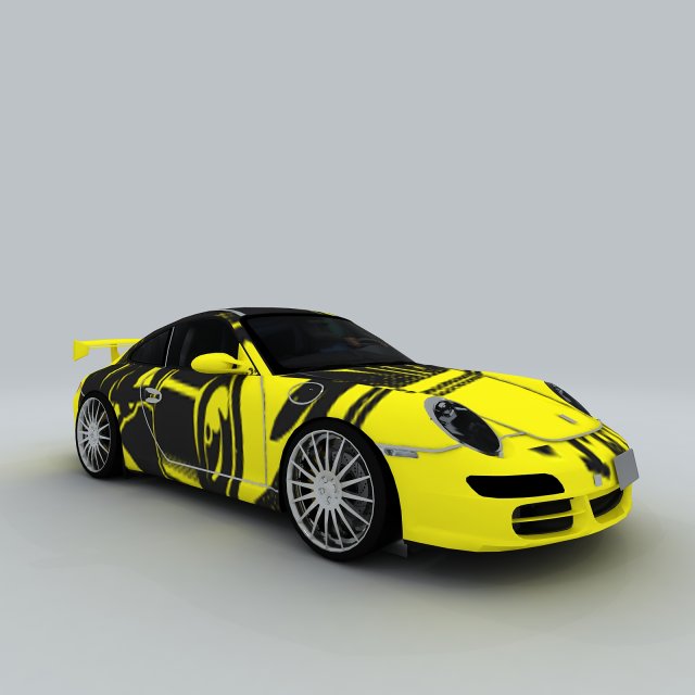 vehicle - supercar car Modelo 3D .c4d .max .obj .3ds .fbx .stl .blend 