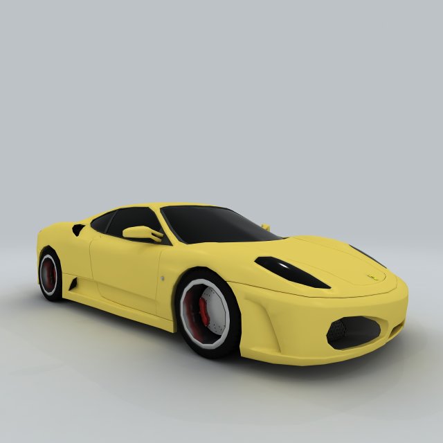 vehicle - supercar car 04 3D-Modell .c4d .max .obj .3ds .fbx .stl .blend 