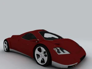 транспортное средство - суперкар автомобиль 07 3D Модель