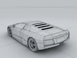 vehicle - supercar car 09 3D Model
