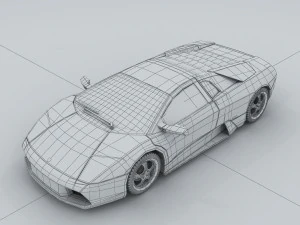 vehicle - supercar car 09 3D Model