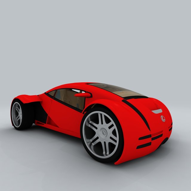vehicle - supercar car 14 3D मॉडल .c4d .max .obj .3ds .fbx .stl .blend