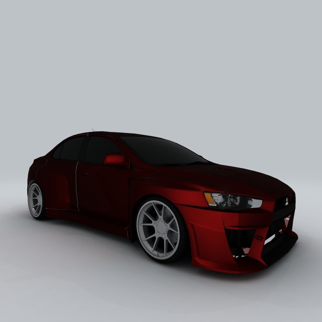 vehicle - supercar car 15 3D Модель .c4d .max .obj .3ds .fbx .stl .blend 