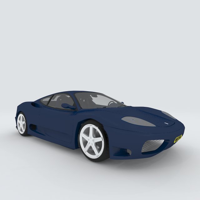 vehicle - supercar car 16 3D-Modell .c4d .max .obj .3ds .fbx .stl .blend 