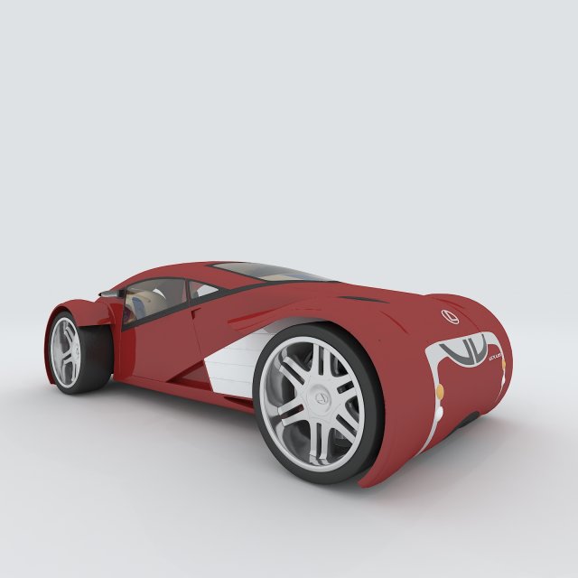 vehicle - supercar car 18 3D 模型 .c4d .max .obj .3ds .fbx .stl .blend 