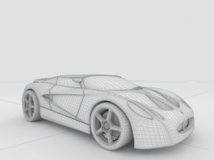 vehicle - supercar car 23 3D Модель