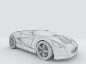 vehicle - supercar car 23 3D Model