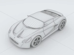 vehicle - supercar car 23 3D Model