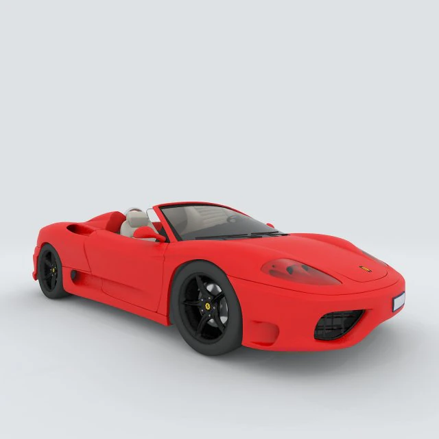 vehicle - supercar car 26 3D Model .c4d .max .obj .3ds .fbx .stl .blend 