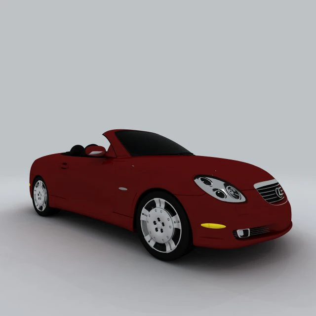 vehicle - supercar car 29 3D Model .c4d .max .obj .3ds .fbx .stl .blend
