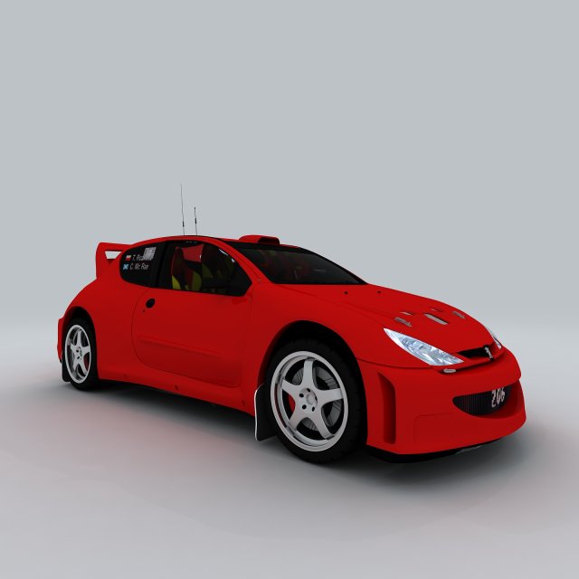 vehicle - supercar car 34 3D Model .c4d .max .obj .3ds .fbx .stl .blend 