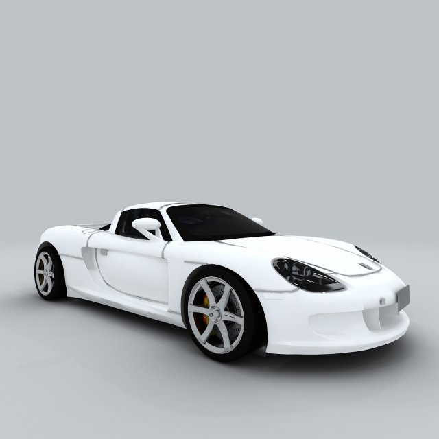 vehicle - supercar car 40 3D Model .c4d .max .obj .3ds .fbx .stl .blend 