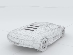 vehicle - supercar car 44 Modello 3D