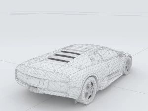 vehicle - supercar car 44 3D Model