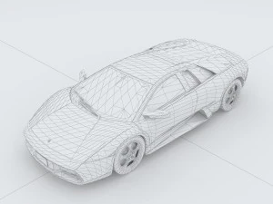 vehicle - supercar car 44 3D Model