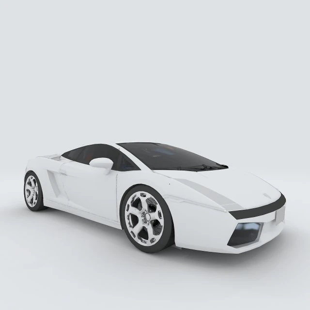 vehicle - supercar car 45 3D Model .c4d .max .obj .3ds .fbx .stl .blend 