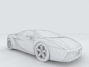 vehicle - supercar car 45 3D 模型