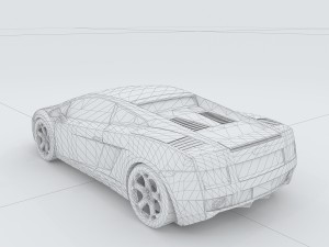 vehicle - supercar car 45 3D 模型