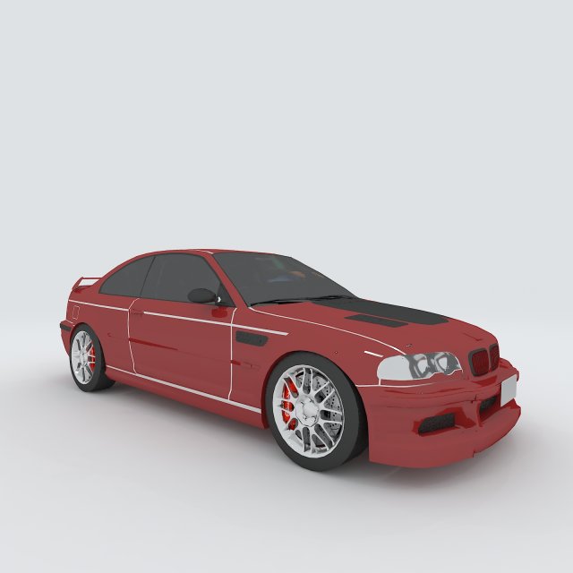 vehicle - supercar car 48 3D 模型 .c4d .max .obj .3ds .fbx .stl .blend 